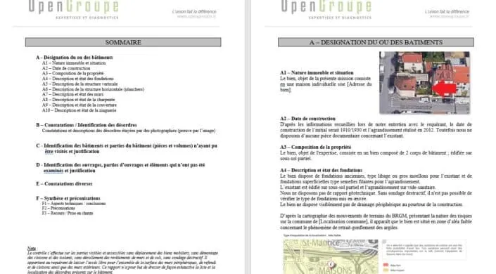 Rapport d'expertise bâtiment OPENGROUPE