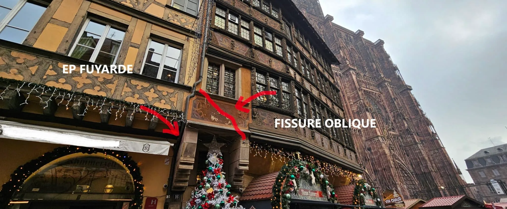 expertise fissure Strasbourg façade immeuble danger affaissement