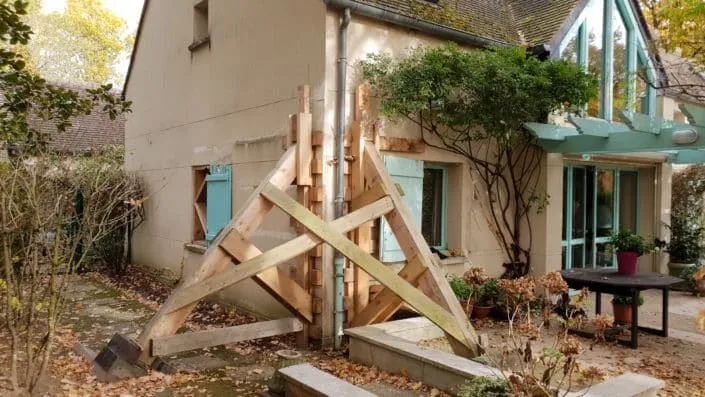 expertise fissure maison assurance décennale renforcement avec risque d'effondrement