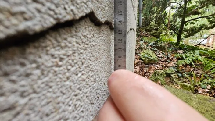 fissure structurelle grave avec desaffleur maison maine et loire secheresse